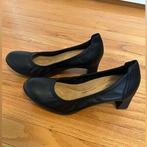 Clark’s leather pumps